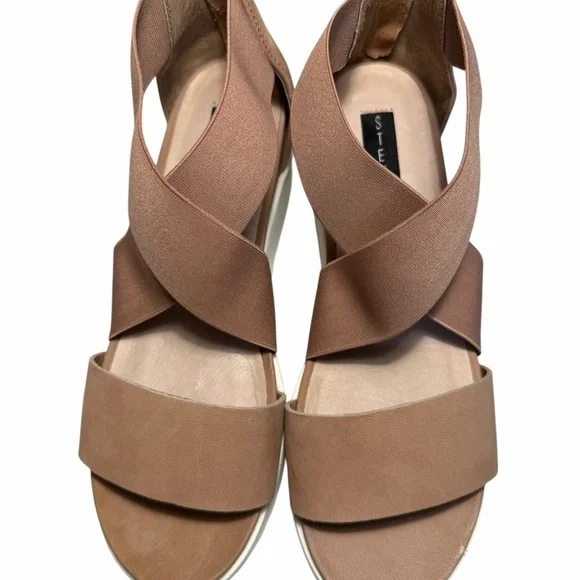 Steven By Steve Madden Kali Stylish Tan Sandals for Women 8.5 - Picture 3 of 12
